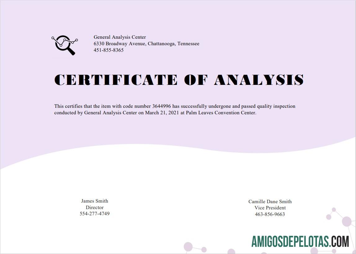 AS General Analisis cert makering