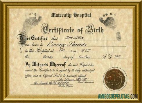 Amerika Serikat Maternity hospital kelahiran sertifikat templat
