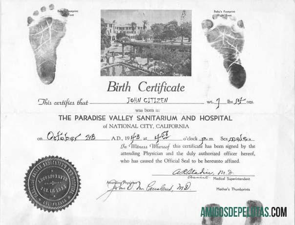 Amerika Serikat The Paradise Valley Sanitarium and hospital kelahiran sertifikat makering