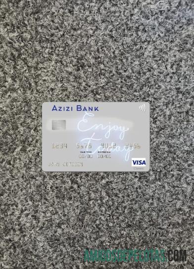 Afganistan Azizi bank visa kartu tampilan foto depan makering
