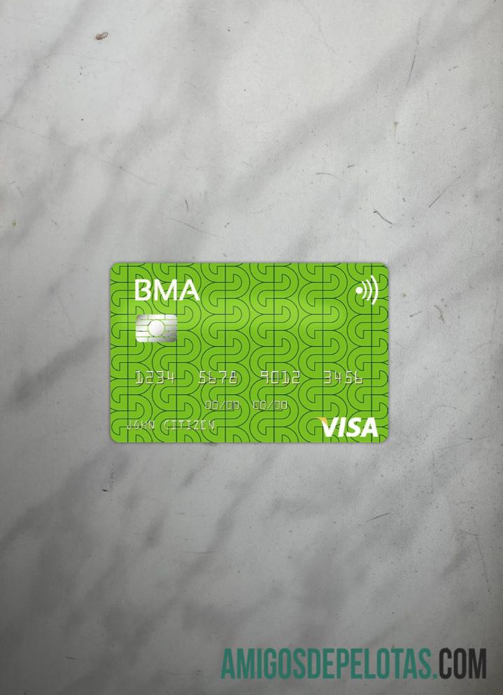 Afganistan bank Millie Afghan visa kartu tampilan foto depan sampel