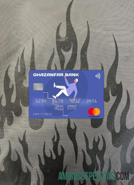 Afganistan Ghazanfar bank mastercard tampilan foto depan pratinjau