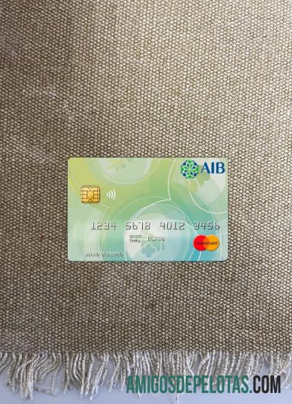 Afganistan International bank mastercard tampilan foto depan desain