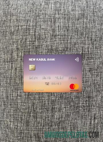 Afganistan Baru Kabul bank mastercard tampilan foto depan pratinjau