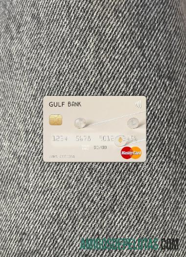 Aljazair Gulf bank mastercard tampilan foto depan makering