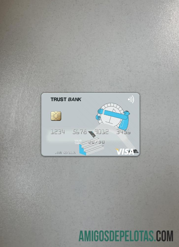 Aljazair Trust bank Alge╠üria visa kartu tampilan foto depan sampel