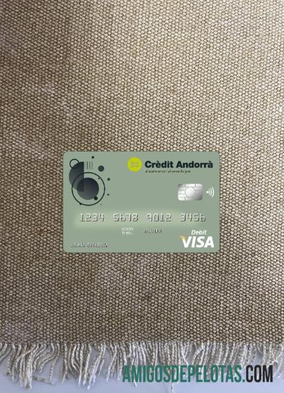 Andorra Kredit Andorra bank visa kartu tampilan foto depan makering