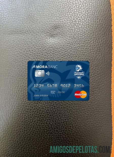 Andorra Morabank mastercard tampilan foto depan sampel