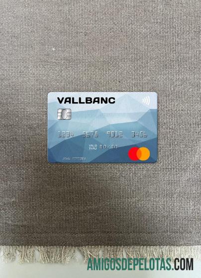 Andorra Vall Banc mastercard tampilan foto depan sampel