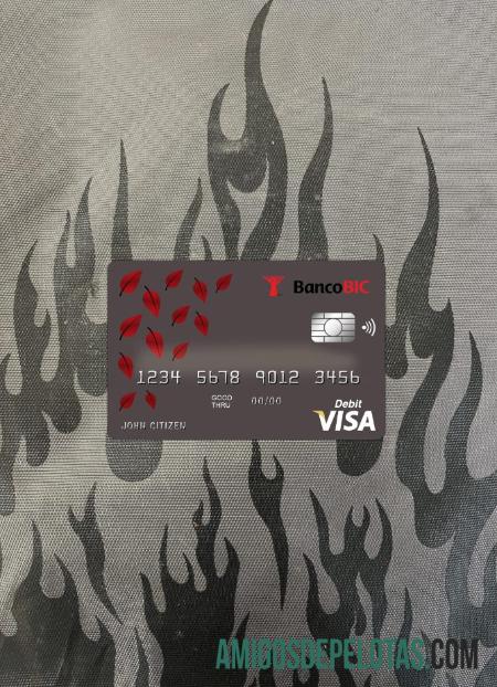 Angola Banco BIC bank visa kartu tampilan foto depan makering