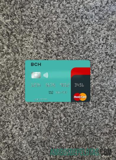 Angola Banco Comercial do Huambo mastercard tampilan foto depan templat