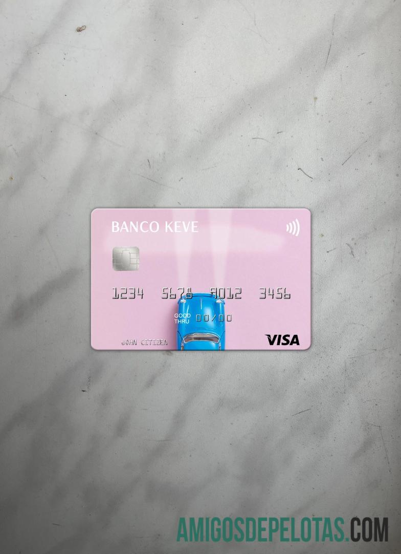 Angola Banco Keve visa kartu tampilan foto depan pratinjau