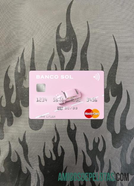 Angola Banco Sol mastercard tampilan foto depan templat