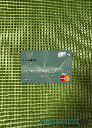 Angola Banco Yetu bank master kartu tampilan foto depan sampel