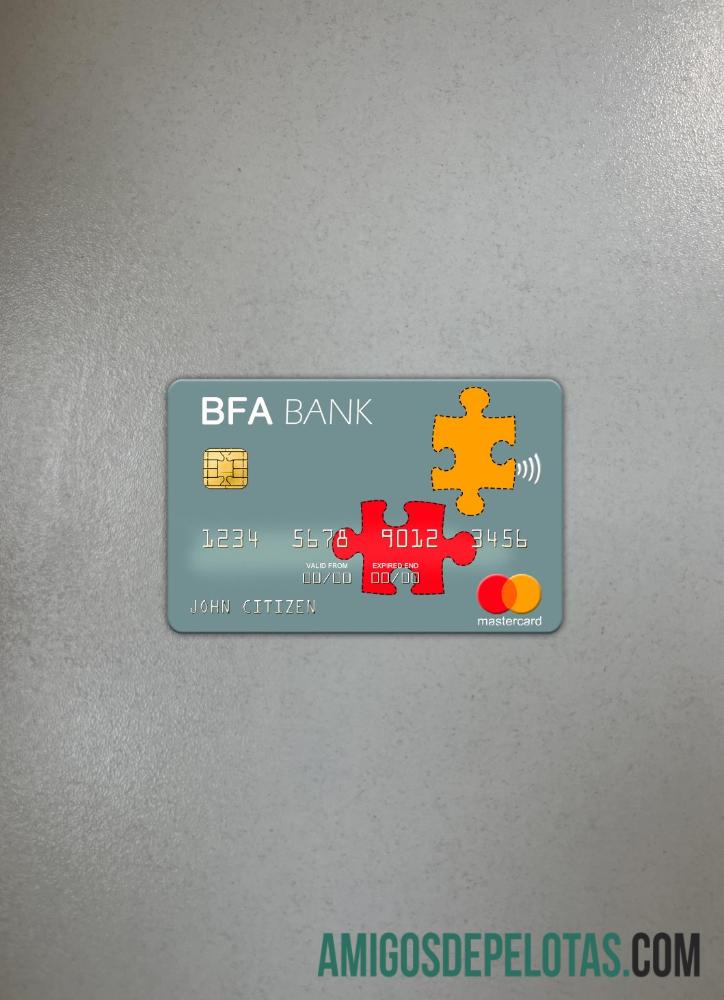 Angola Banco de Fomento mastercard tampilan foto depan pratinjau
