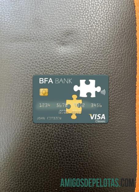Angola Banco de Fomento visa kartu tampilan foto depan makering