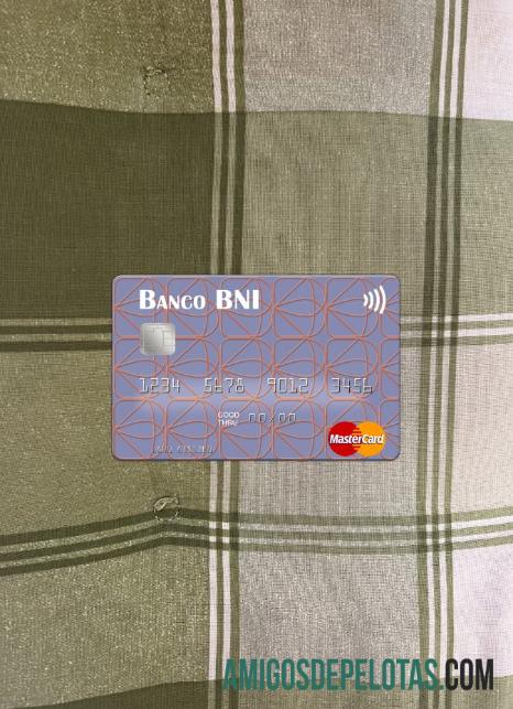 Angola Banco de Nego╠ücios Internacional mastercard tampilan foto depan sampel