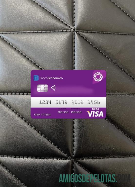 Angola bank Economio visa Debit tampilan foto depan pratinjau