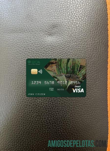 Angola Comercial bank visa kartu tampilan foto depan pratinjau