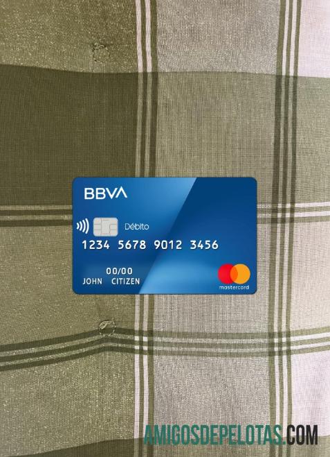Argentina BBVA bank mastercard tampilan foto depan sampel