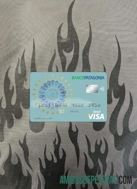 Argentina Banco Patagonia bank visa kartu Debit kartu tampilan foto depan makering