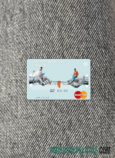 Argentina Grupo Financiero Galicia mastercard tampilan foto depan sampel