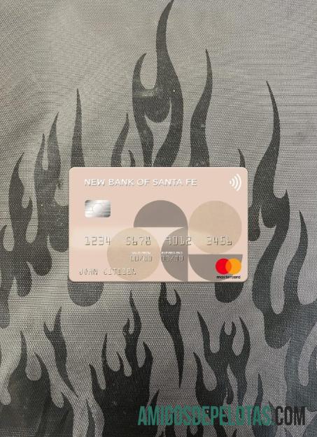 Argentina Baru bank of Santa Fe mastercard tampilan foto depan makering