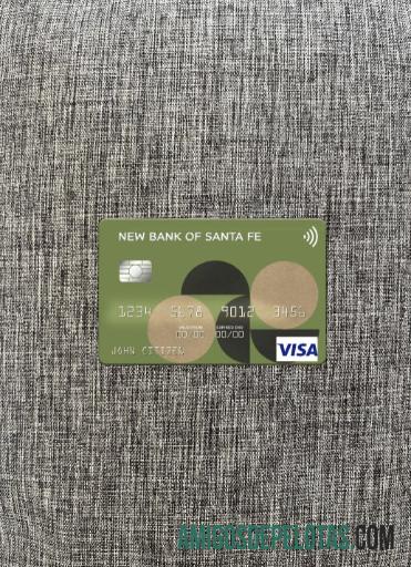 Argentina Baru bank of Santa Fe visa kartu tampilan foto depan sampel