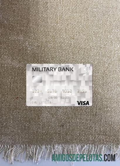 Australia Australian Military bank visa kartu tampilan foto depan templat