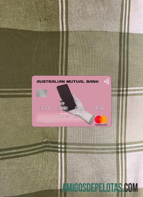 Australia Australian Mutual bank mastercard tampilan foto depan sampel