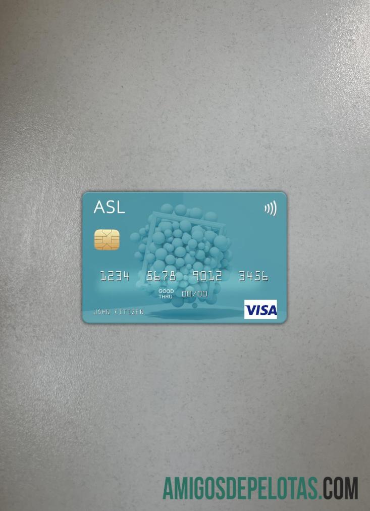 Australia Australian Settlements Limited (ASL) visa kartu tampilan foto depan sampel