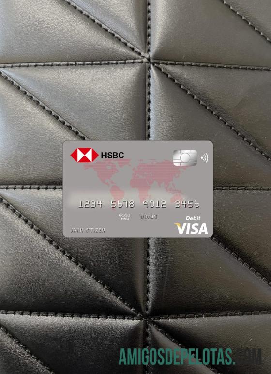 Australia HSBC bank visa kartu tampilan foto depan pratinjau