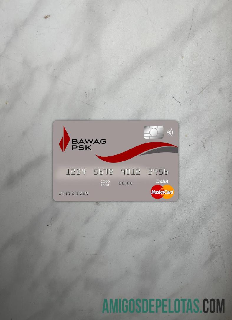 Austria Bawag PSK bank master kartu tampilan foto depan makering