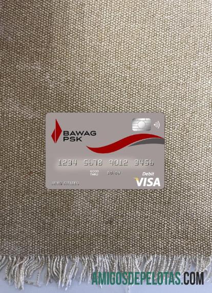 Austria Bawag PSK bank visa kartu tampilan foto depan sampel