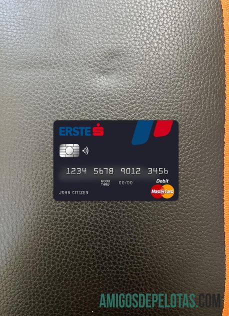 Austria Erste Group bank master kartu tampilan foto depan makering