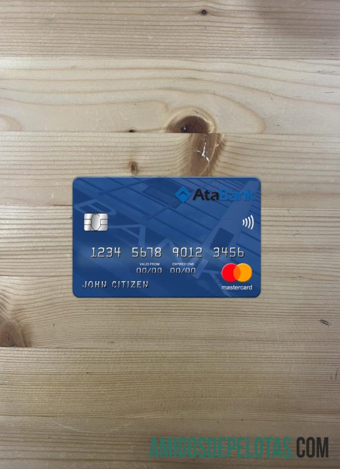 Azerbaijan ATA bank mastercard tampilan foto depan pratinjau