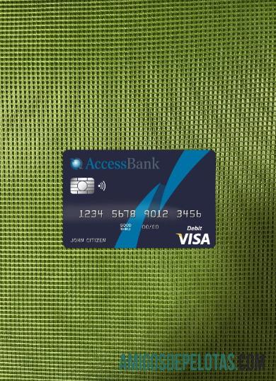 Azerbaijan Access bank visa kartu tampilan foto depan makering
