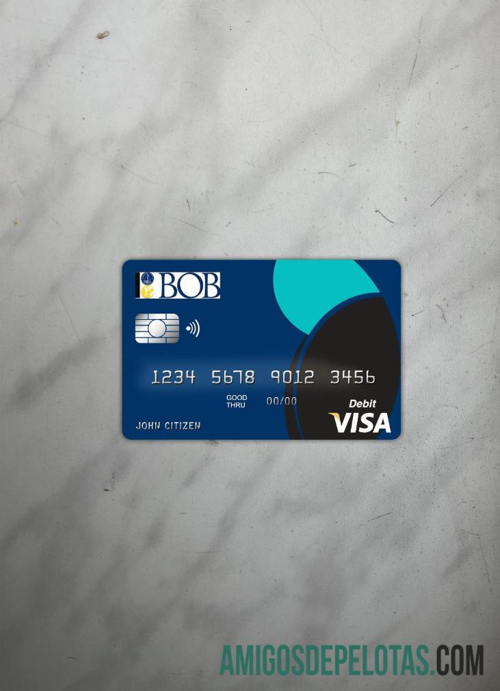 Bahama bank of the Bahama visa kartu depan makering