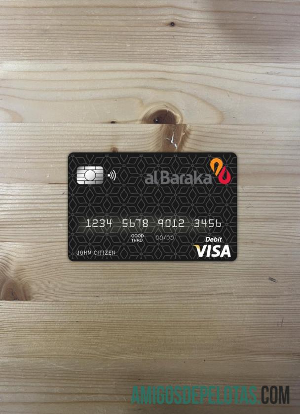 Bahrain Al Baraka bank visa kartu tampilan foto depan desain