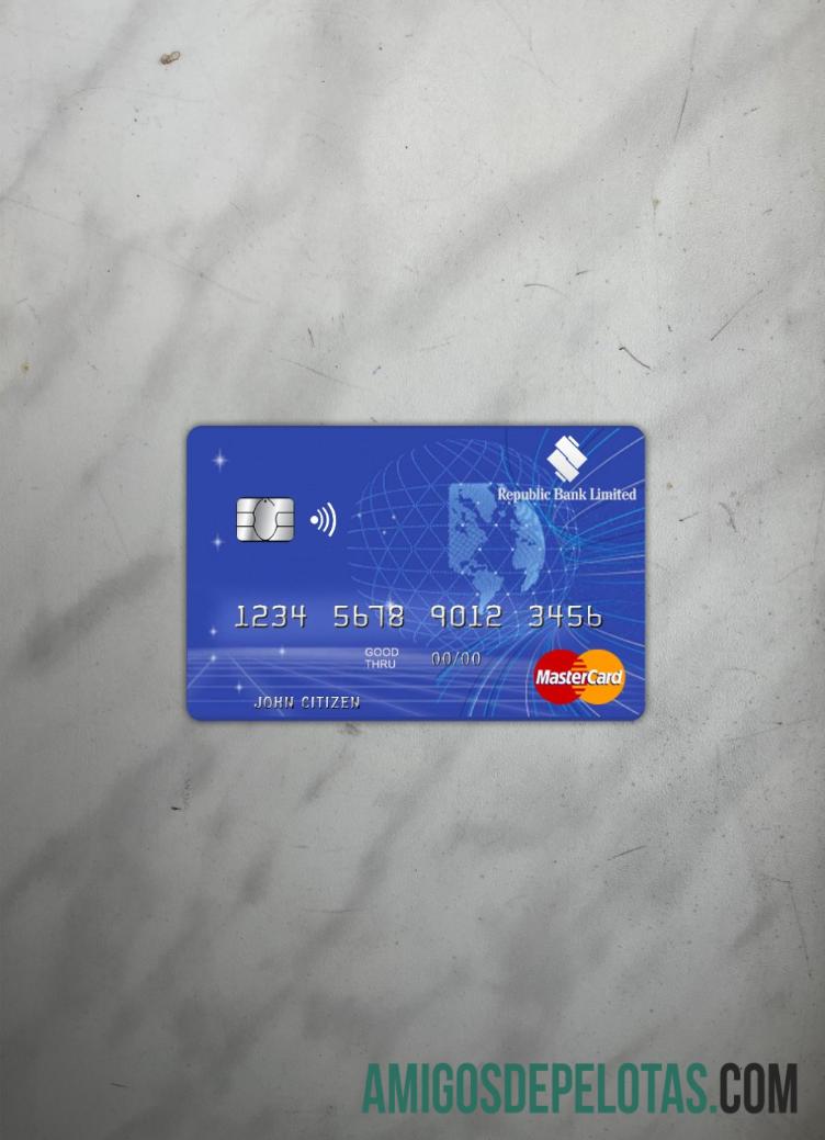 Barbados Republic bank mastercard tampilan foto depan desain