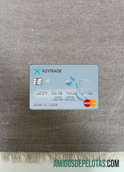 Belgia Keytrade bank mastercard tampilan foto depan sampel