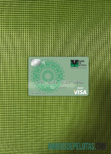 Benin bank of Africa visa kartu tampilan foto depan desain