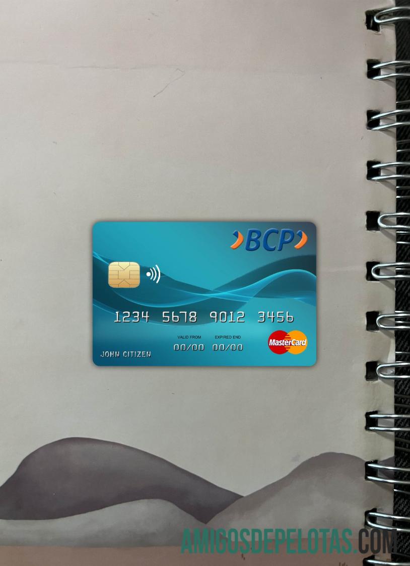 Bolivia Credito bank mastercard tampilan foto depan templat