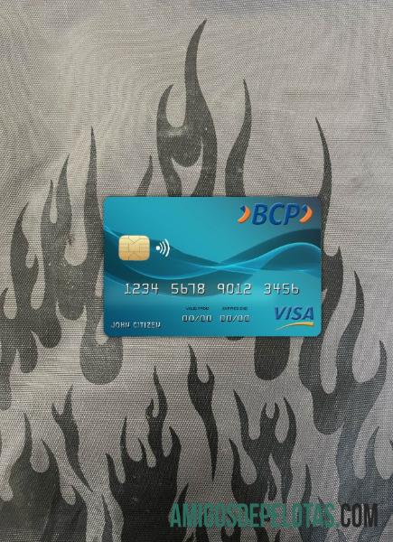 Bolivia Credito bank visa kartu tampilan foto depan templat