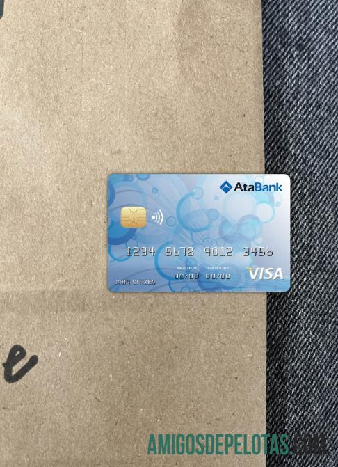 Bosnia dan Herzegovina Ata bank visa kartu tampilan foto depan makering