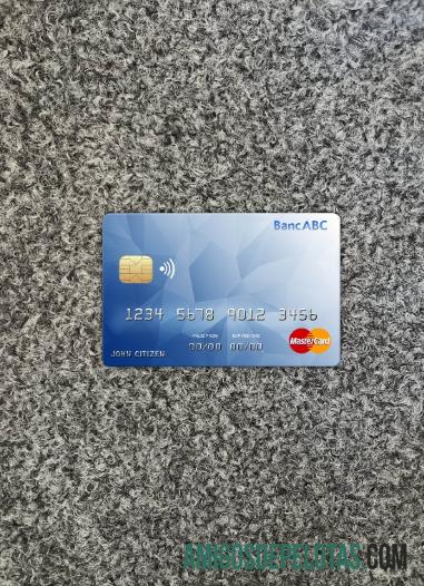 Botswana ABC bank mastercard tampilan foto depan pratinjau