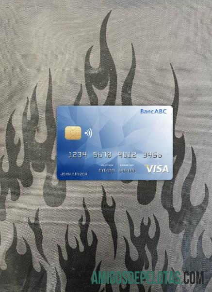 Botswana ABC bank visa kartu tampilan foto depan pratinjau
