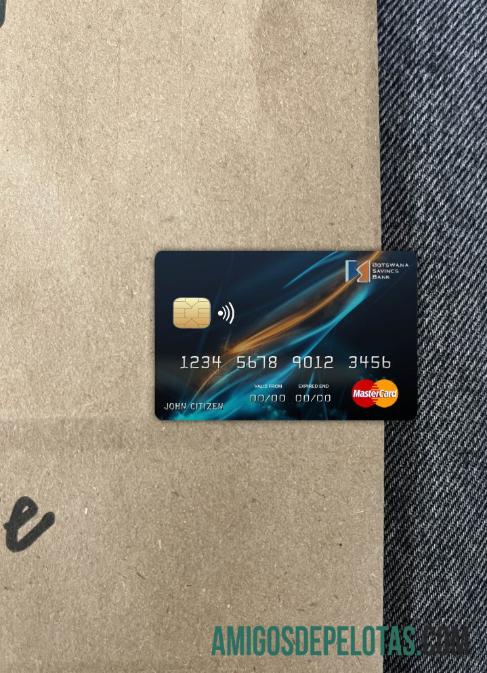 Botswana Savings bank mastercard tampilan foto depan makering
