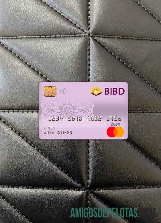 Brunei bank Islam Brunei Darussalam bank mastercard Debit kartu tampilan foto depan desain