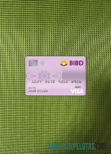 Brunei bank Islam Brunei Darussalam bank visa Debit kartu tampilan foto depan pratinjau